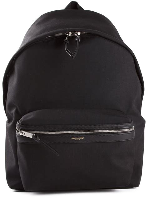 saint laurent black backpack|saint laurent men's bag.